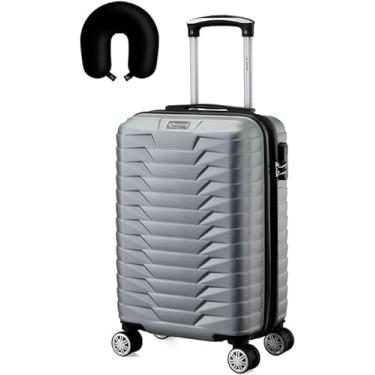 Imagem de Mala de Bordo Viagem Rígida Rodas 360 º capacidade 10kg Com Zíper Expansível e anti furto com senha