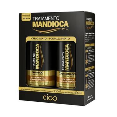 Imagem de Kit Eico Tratamento Mandioca Shampoo + Condicionador 450ml - Eico Cosm