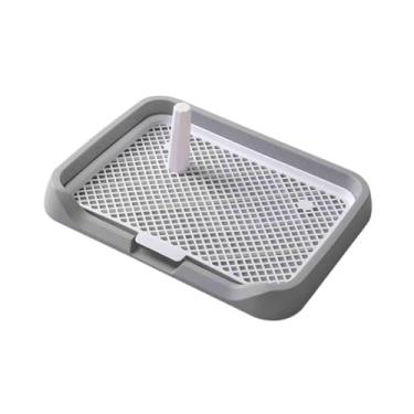 Imagem de Generic Bandeja de treinamento para vaso sanitário para cães, canto para treinamento de penico, lavatório, vaso sanitário para xixi de animais de estimação, cinza