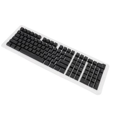 Imagem de Teclado Tailandês Keycaps 113 Teclas Teclado Mecânico Minimalista Pbt para 61 64 68 84 87 96 98 100 104 108 Teclas Teclados (Preto)