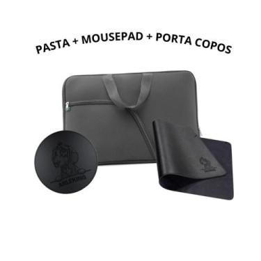 Imagem de Kit Pasta Case Capa Para Notebook 14.1/15.6/17.3 + Mouse Pad 25x20 Gam
