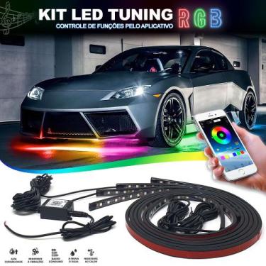 Imagem de Barra Led Neon Externo Nissan Kicks 2016 2017 2018 2019 2020 RGB Embai
