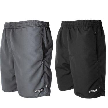 Imagem de Kit 2 Short Bermuda Tactel Tamanho Especial Extra Plus Size Bolsos Elá