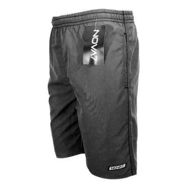 Imagem de Kit 2 Bermuda Short Tactel Leve Macio Bolsos Listras Masculino Academi