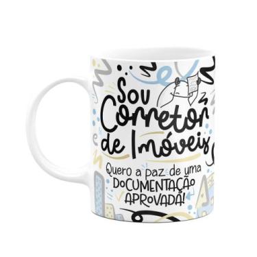 Imagem de Caneca Flork Profissões - Sou Corretor de imóveis - JPS INFO