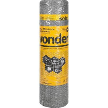 Imagem de Tela Metálica Viveiro Hex Malha 1/2'' BWG26 0,6m 50m Vonder