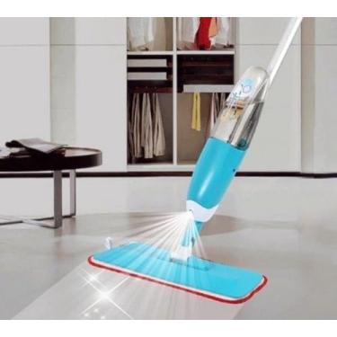 Imagem de Mop Spray Rodo Prático Eficiente Vassoura Mágica Esfregão Jato Água Econômico Refil em Microfibra