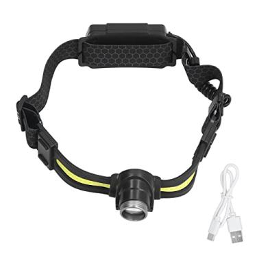 Imagem de Farol Portátil Ajustável à Prova D'água Com Design de Fonte de Luz Dupla, XPG e COB, Adequado para Camping, Caminhadas