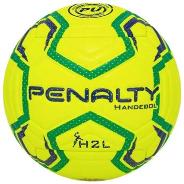 Imagem de Bola Penalty Handebol H3L Ultra Fusion X Unissex - Amarelo e Verde