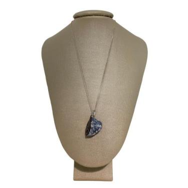 Imagem de Colar 50Cm Prata 925 Geodo De Ágata Bruto Natural P. Vecchio - Ponte V