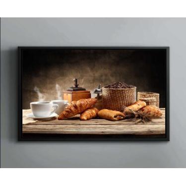 Imagem de Quadro Decorativo Padarias Café Cafeterias Gourmet Tela Canvas Premium