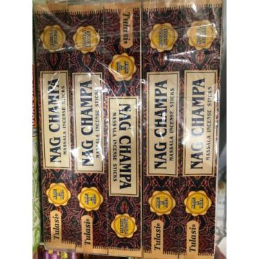 Imagem de Incenso Nag Champa - Tulasi, bege , médio 