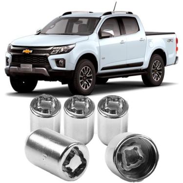 Imagem de Kit Parafuso Porca Antifurto 6CRA Roda Chevrolet S10 2022 - RODAFUSO/R