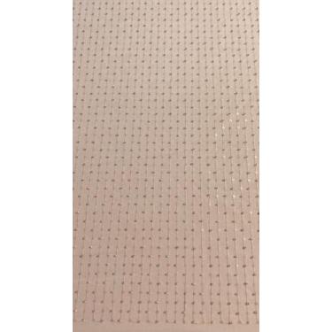 Imagem de Tule bordado listrado com paete e missanga na cor rosa