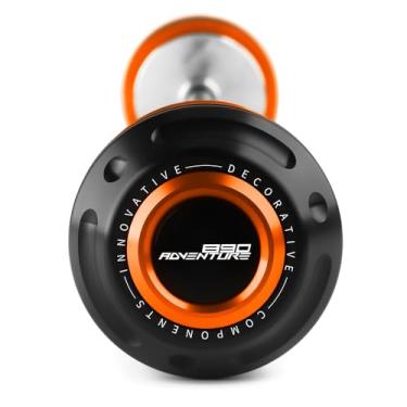 Imagem de Mokiton Protetor de colisão do eixo da roda dianteira da motocicleta compatível com 890 Adventure/R/Rally 2021 2022 2023 2024 2025 | 890 ADV 890ADV 890ADV 890ADVENTURE Acessórios (laranja)