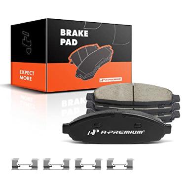 Imagem de A-Premium Conjunto de pastilhas de freio a disco de cerâmica frontal compatível com modelos selecionados Ford, Lincoln e Mercury - Crown Victoria/Town Car/Grand Marquis 2003-2011, Marauder 2003-2004,