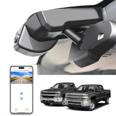 Imagem de Mangoal Câmera de painel 4K adequada para Chevy Silverado 1500 2014 2015 2016 2017 2018 2500 HD/3500 HD 2015-2019 (modelo D), com capa A, caso contrário, você pode comprar o modelo E (com plugue de