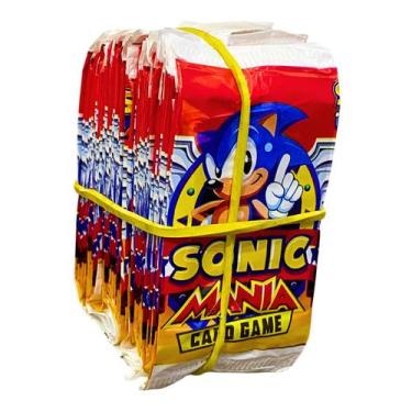 Imagem de Kit 200 Cards Sonic Figurinhas Com 50 Pacotinhos Para Bater Bafo Troca