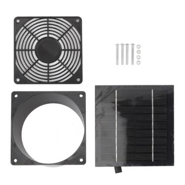 Imagem de Kit de Ventilador de Painel Solar, 5W IP65, Exaustor de Galinheiro, Suprimentos Ao Ar Livre para Pequenos Galinheiros, Estufas, Galpões, Casas de Animais de Estimação, Exaustor