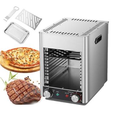 Imagem de CHONGHAN Forno De Grelhar Bifes De AçO InoxidáVel De 1,7 Kw, Forno Para Grelhar Bifes, Grelha De Churrasco Sem FumaçA, temperatura de 4 velocidades,Forno EléTrico Kitchen Aid