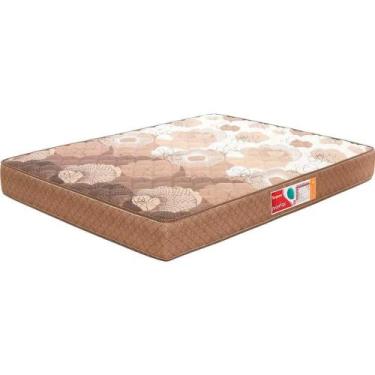 Imagem de Colchão Solteiro Espuma D33 Turquesa 138x188x16 Marrom - Prorelax