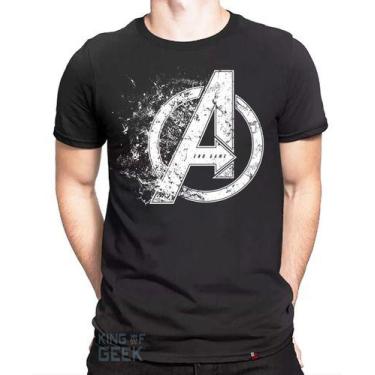 Imagem de Camiseta Avengers Vingadores Logo Endgame Capitão America - KING OF GE
