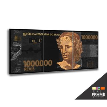 Imagem de Quadro Decorativo Nota De 1 Milhão De Reais  - Wall Frame