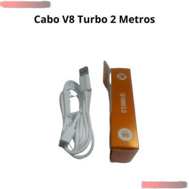 Imagem de Cabo Usb Carregador Celular V8 Turbo P/ Galaxy Samsung A4 A5 A6 A10 A3
