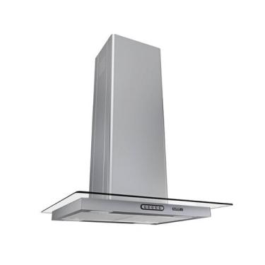 Imagem de Coifa de Ilha Vidro Reto 60cm Inox Nardelli 3 Velocidades 4 à 5 Bocas,