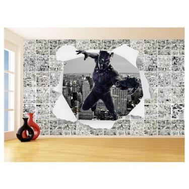 Imagem de Papel De Parede 3D Heróis Página Quadrinhos Hq 3,5M Nhma236 - Você Dec