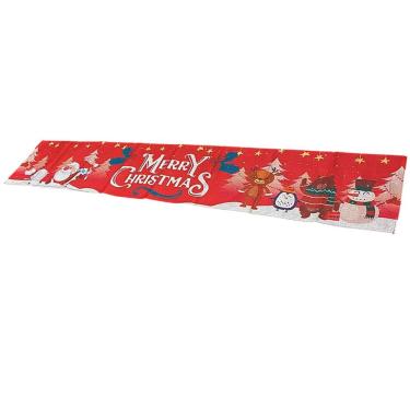 Imagem de Caminho de Mesa Passadeira Natal Natalino Toalha Trilho Decoraçao  Mesa de Jantar Papai Noel Boneco de Neve Enfeite Festa Fim de Ano Reuniao