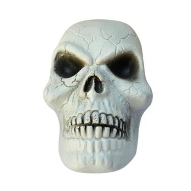 Imagem de kit c/4 Cabeça crânio decoração Halloween plástico esqueleto - JZZ