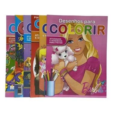 Imagem de Kit 5 Livro Infantil Para Desenhar Pintar Colorir - RK