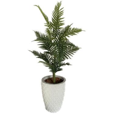 Imagem de Palmeira Artificial Areca Planta + Vaso Completo Decoração - Flores Im
