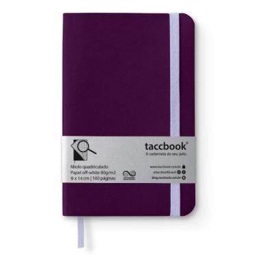 Imagem de Caderneta Quadriculada taccbook Púrpura 9x14 Flex