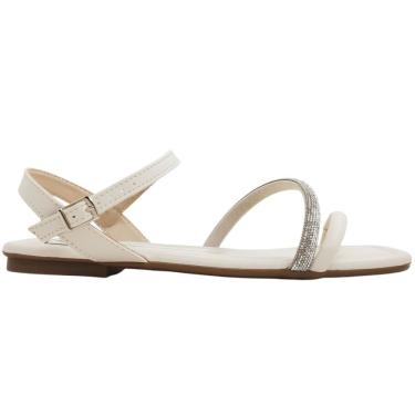 Imagem de Sandália Feminina Rasteira Casual Social Dia a Dia Passeio Trabalho com Strass Moleca 5462.138
