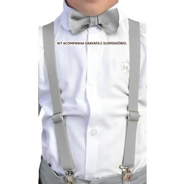 Imagem de Kit Suspensório Infantil + Gravata borboleta infantil varias cores - M