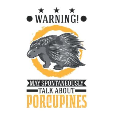 Imagem de Stachelschwein Notizbuch: May spontaneously talk about Porcupines / 6x9 Zoll / 120 linierte Seiten