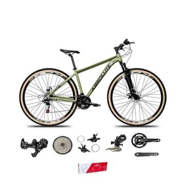 Imagem de Bicicleta Aro 29 Absolute Nero 5 Kit 2x9 Freios Hidráulicos K7 11/40 Pedivela 24/38 Trava Pneus Faixa (Oliva, 19)