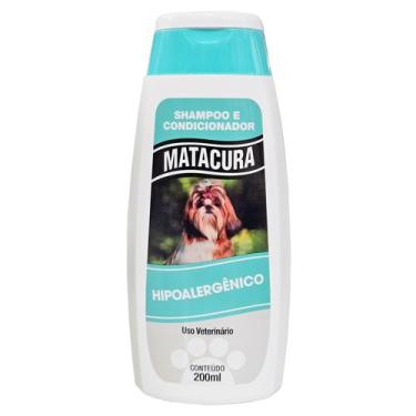 Imagem de Shampoo Condicionador Hipoalergenico Cão Gato Matacura 200ml
