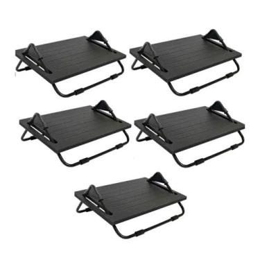Imagem de 5 Descansos Ergonômicos para os pés em Mdf com Regulagem - MULTIVISÃO