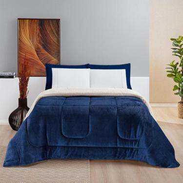 Imagem de Coberdrom Casal King Edredom Pele De Carneiro Dupla Face Everest - Bia