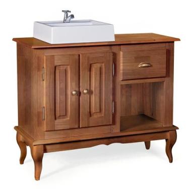 Imagem de Gabinete para Banheiro 2 Portas com Cuba Dália 3058 Linz Móveis, Imbui