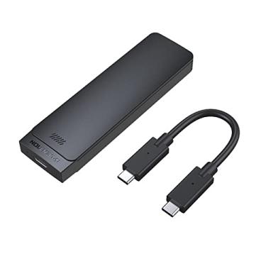 Imagem de LENTION Gabinete para SSD NVMe e SATA M.2, USB-C 3.1 Gen 2 Adaptador para HD Externo com UASP, Compatível com Mac, Windows e Linux, Tamanhos 2280/2260/2242/2230, Chave M e B+M, Preto (CB-C9b)