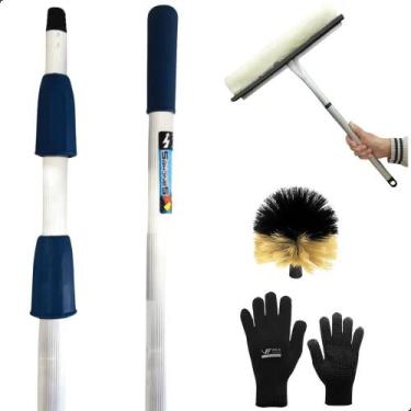 Imagem de Cabo Extensor 6 Metros Limpa Vidros Vassoura Teto Luva Jardim - PREVEO