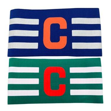 Imagem de Faixa de Capitão Braçadeira de Futebol Pack com 2 Unidades - Estilo Bo