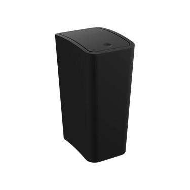 Imagem de Lixeira Astra Ltc2 Com Tampa Click 8l Retangular Preto
