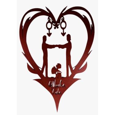 Imagem de Coração ele + ele - Minha vida - Ser Pop é Top, Vermelho metalico