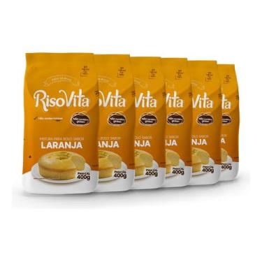 Imagem de Mistura Bolo De Laranja Sem Glúten E Lactose Risovita 6 Uni