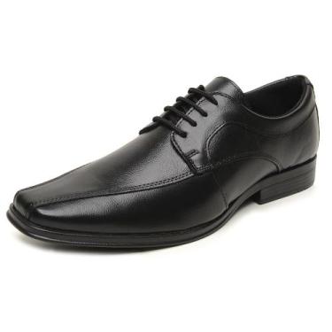 Imagem de Sapato Social Masculino Couro Legítimo Conforto BR2 - 911 - Preto, 40,
